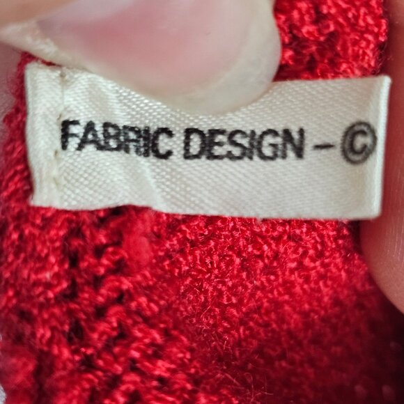 Anne Crimmins Women's S Vintage Red/White Polka Dot Whimsical Bow Front Cardigan - Picture 5 of 10